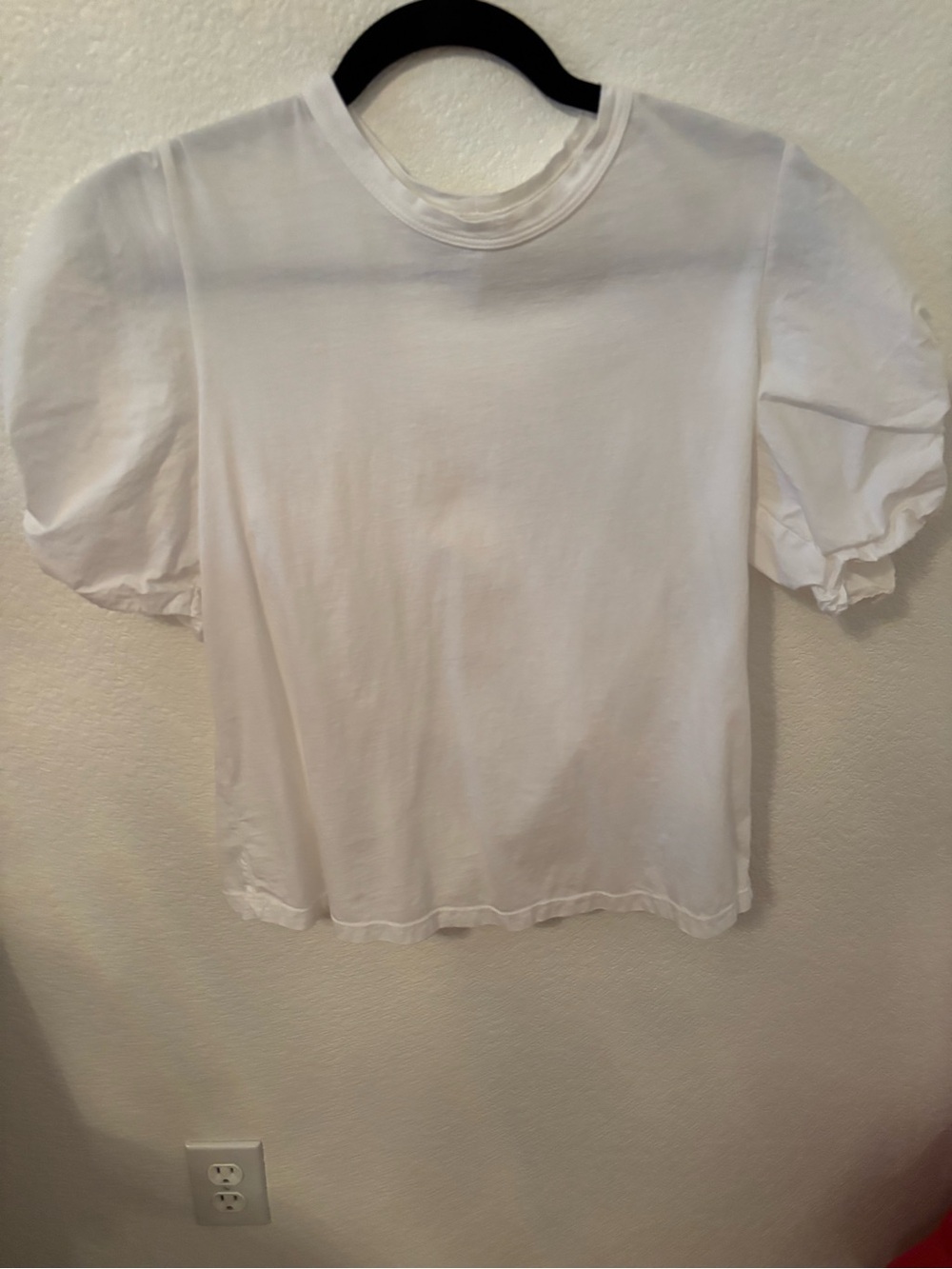 A.L.C. White Puff-Sleeve Kids Tee